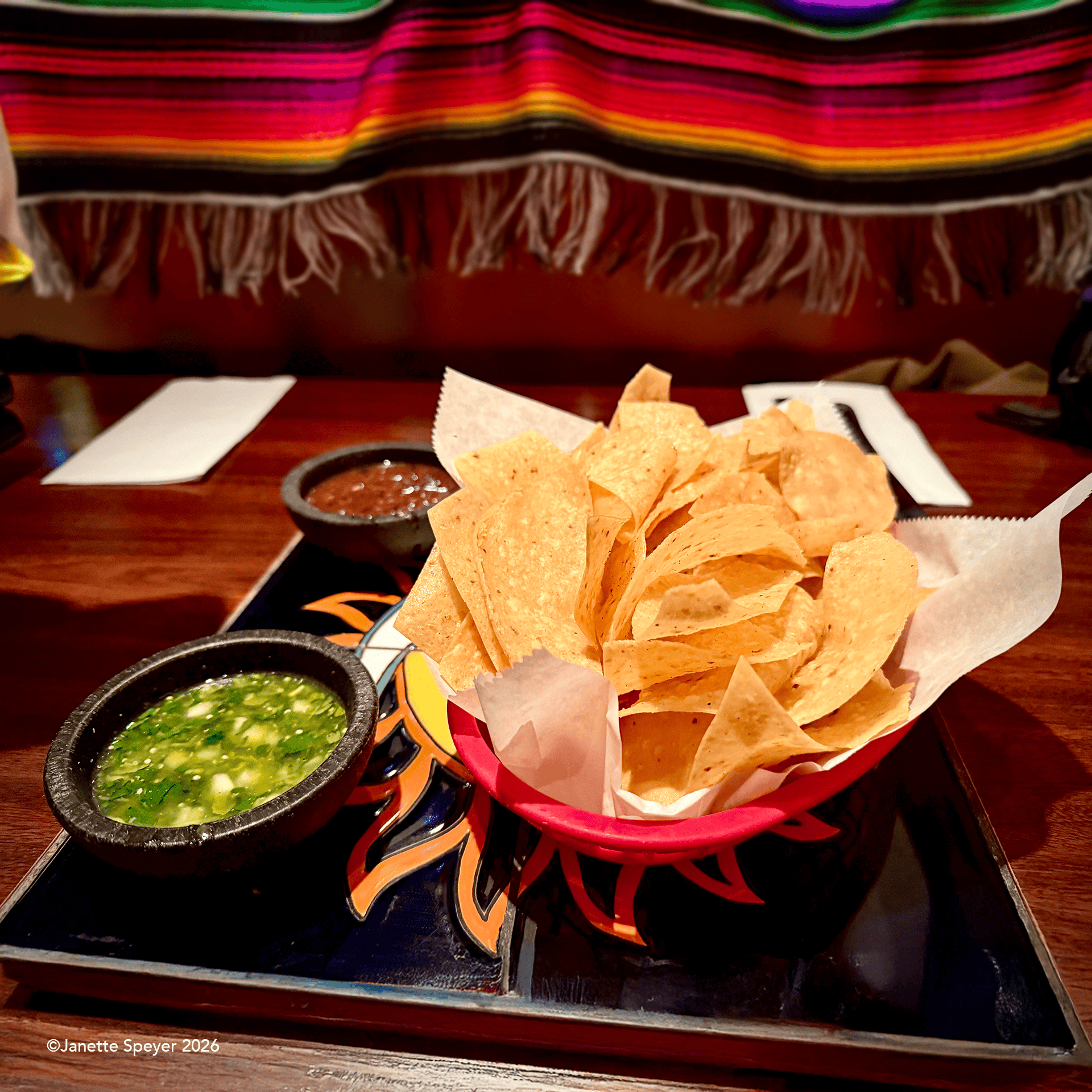Chili Sauce Salsa served at a Mexican Restaurant