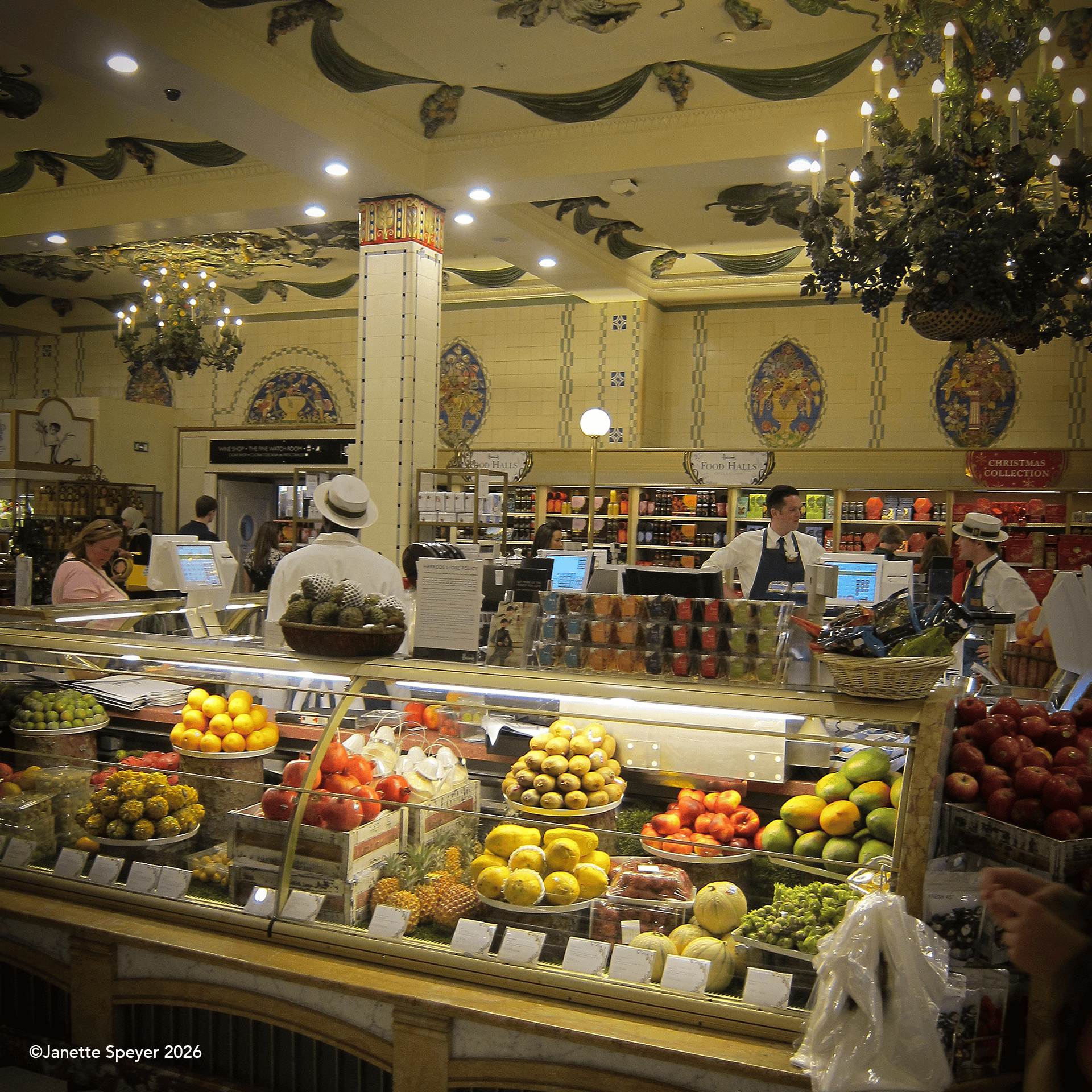 Grocery Tourism in the Harrods Food Halls