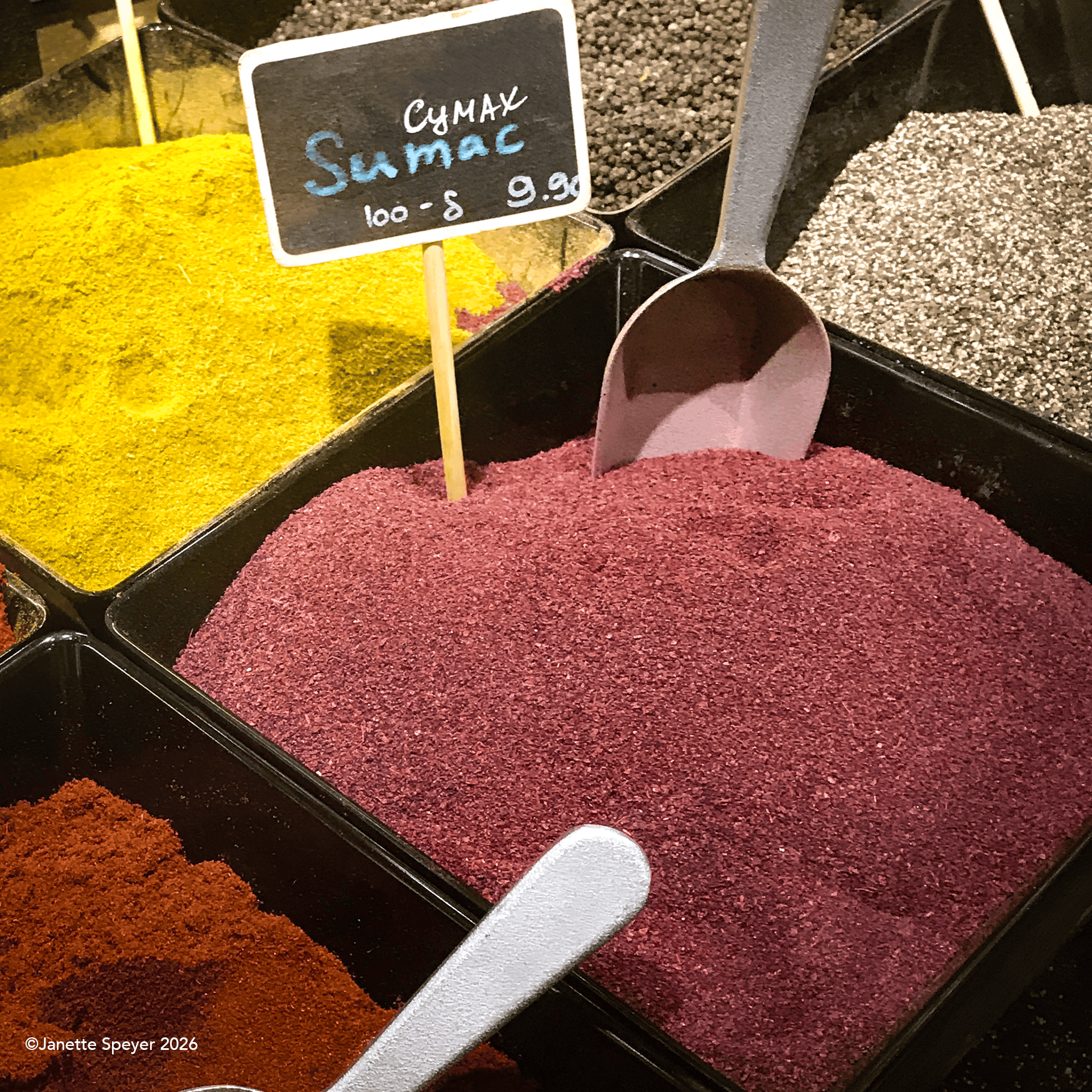 Sumac powder sold at a market